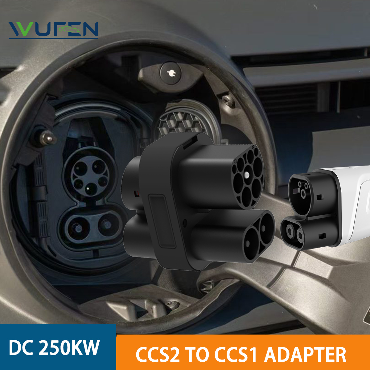 Ccs2 To Ccs1 Fast Charge Adapter 250Kw - Adaptor WUFEN 250KW CCS2 ke CCS1